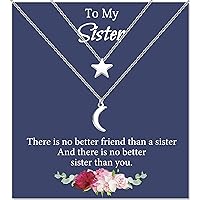 MANVEN Sister Gifts from Sister Unbiological Sister Necklace Best Friend Birthday Gifts for Women Girls