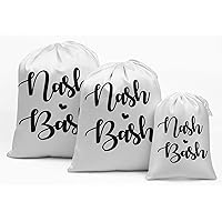 White Nash Bash Bachelorette Party Supplies Favor Bags Gift Pouches 15 Pieces