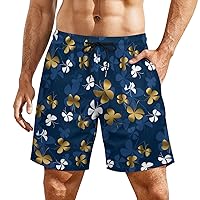 Men's Swim Trunks Board Shorts Quick Dry Mens Swimming Trunks with Compression Liner