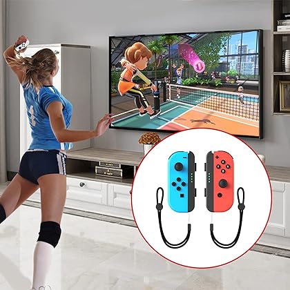 2023 Nintendo Switch Sports Accessories Bundle -10 in 1 Family Accessories Kit for Switch Sports Games:Tennis Rackets,Golf Clubs for Mario Golf Super Rush,Soccer Leg Straps,Sword Grips for Chambara Game,Wrist Bands