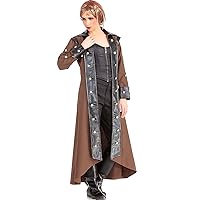ThePirateDressing Lieutenant Estfeld Steampunk Victorian Gothic Womens Costume Trench Coat