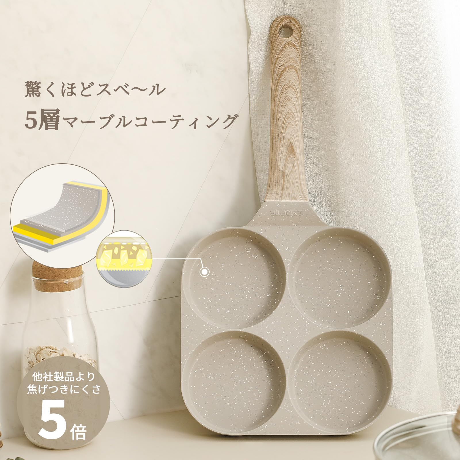 Carote CAROTE fried egg frying pan partition frying pan