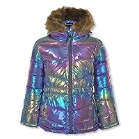 Rothschild Girls' Rainbow Sparkle Anorak Jacket - purple, 2t
