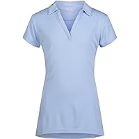 IZOD Juniors Uniform Short Sleeve Polo Shirt, Button Closure, Moisture Wicking Performance Material & Fade Resistant