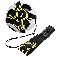 Soccer/Volleyball/Rugby Trainer, Football Kick Throw Solo Practice Training Aid Control Skills Adjustable Waist Belt for Kids Adults