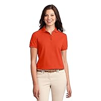 Port Authority Women's Classic Polo Sports Shirt, Orange, XXXX-Large