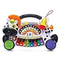Zoo Jamz Piano, for kids (18 months-4 years), White (Frustration Free Packaging