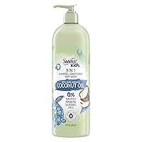 Kids 3 in 1 Shampoo, Conditioner, Body Wash With Coconut Oil for Moisture Soap That's Tear-Free 20 oz
