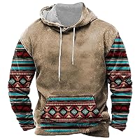 Mens Pullover Hooded Sweatshirt Casual Loose Fit Long Sleeve Soft Cozy Fall Sweatshirt Letters Grey