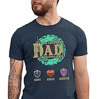 Personalized The Legend Of Dad Shirt, Custom Father's Day Shirt, Children Of The Wild Shirt, Gamer Dad, Fathers Day Gifts For Dad Tshirt, Tank Top, V-Neck, Long Sleeve, Sweatshirt, Hoodie