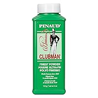Clubman Pinaud Finest Powder, White, Skin Soothing, 4 oz