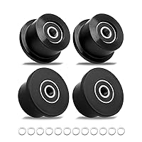Upgrade Gym Replacement Wheel Rollers Fit for Total Gym 1000, 1100, 1400, 1500, 1600, 1700, 1800, 1900, Achiever, Force, Gold, FIT Max, Platinum, Pro, Supra, Supreme, Ultima, Ultra, X-Force, XLi, 4Pcs