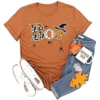I'm Just Here for The Halloween T Shirts Womens Funny Letter Printed Graphic Tee Tops
