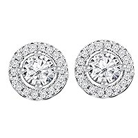 DIVINE 925 Sterling Silver Earring Studs - Classic and Elegant Jewelry for Women, with Gift Box