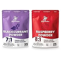 Berry Bliss Bundle: 5oz Black Currant and 3.5oz Raspberry Superfood Joy - Enhance Your Smoothies, Baking, and Culinary Creations
