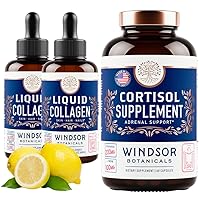2p Liquid Collagen Hair Skin and Nails Vitamins and Cortisol Blocker - Beauty and Wellness Bundle