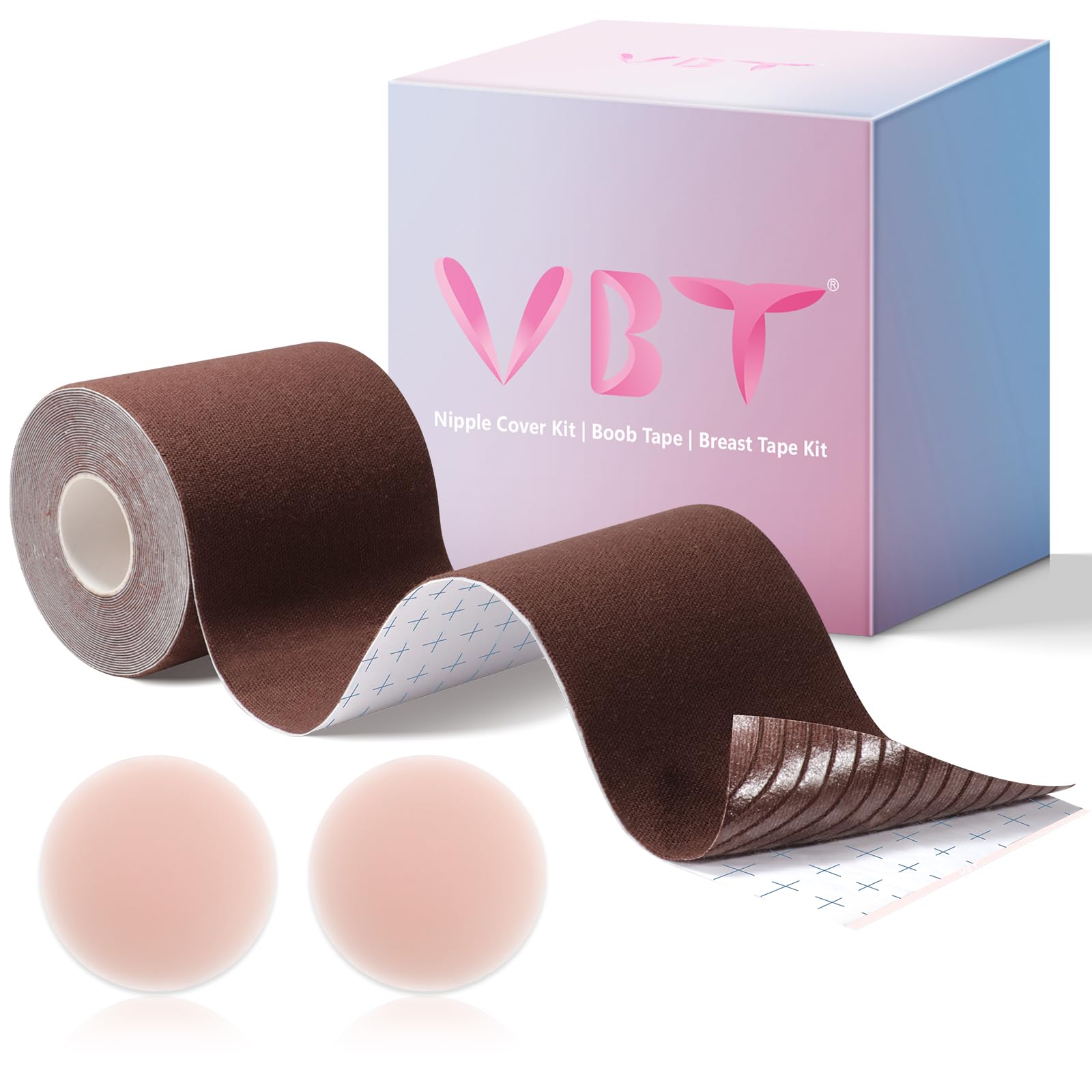 Boob Tape Breast Lift Tape Breathable Athletic Tape with 2 Pcs