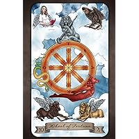 Laminated Wheel of Fortune Tarot Card by Brigid Ashwood Luminous Tarot Deck Major Arcana Witchy Decor New Age Diversity Poster Dry Erase Sign 24x36
