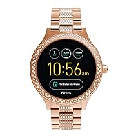 Fossil Women's Gen 3 Venture Stainless Steel Touchscreen Smartwatch, Color: Rose Gold (Model: FTW6008)