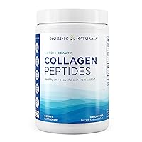 Nordic Naturals Nordic Beauty Collagen Peptides, Unflavored - 10.6 Ounces - Collagen Supplement for Skin Health and Elasticity, Collagen Peptide Powder for Hot and Cold Beverages, 30 Servings