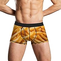 French Fries Food Men's Underwear Boxer Briefs Stretch Short Trunk Soft and Breathable Underpants