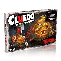 Winning Moves Dungeons and Dragons Cluedo Mystery Board Game, Join Falastar Fisk to Discover who was Replaced, What Weapon was Used and Where is The Infernal Puzzle Box, for Ages 12 Plus