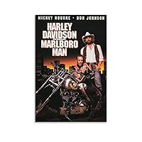 Harley Davidson And The Marlboro Man Movie Posters Cool Art Posters Wall Art Paintings Canvas Wall Decor Home Decor Living Room Decor Aesthetic Prints 20x30inch(50x75cm) Unframe-style