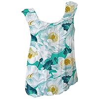 Square Neck Vest for Women Summer Fall Sleeveless Floral Loose Fit Long Pleated Cami Tank Top Vests Women 2024
