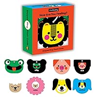 Mudpuppy How Are You Feeling? — Shaped Flashcards 10 Durable Double Sided Animal Emotion Cards And Reclosable Ring With Colorful Art For Ages 1+ Great For Preschool Or Travel For Teachers And Parents
