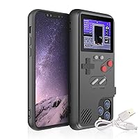 Gameboy Case for iPhone, Autbye Retro 3D Phone Case Game Console with 36 Classic Game, Color Display Shockproof Video Game Phone Case for iPhone (for iPhone 6P/7P/8P, Black)