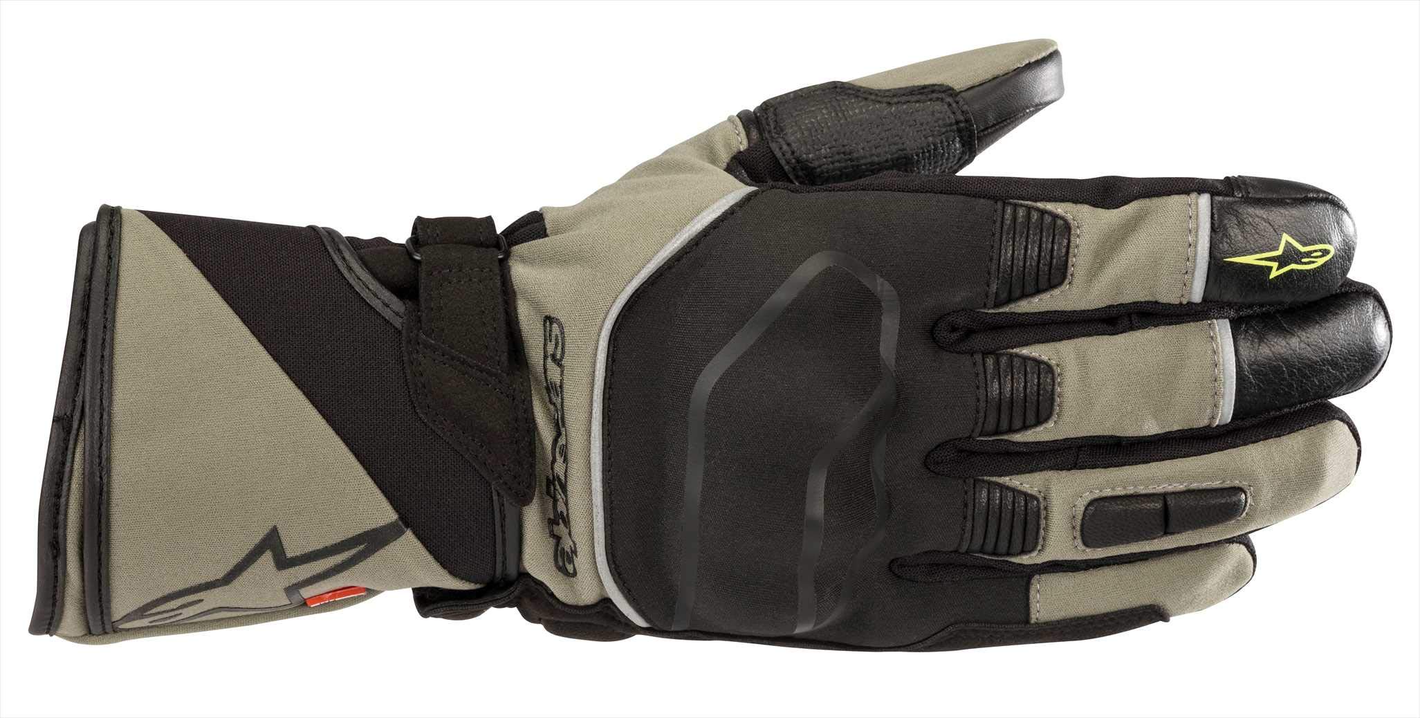 Alpinestars Men's Andes Touring Outdry Waterproof Motorcycle Riding Glove, Military Green/Black, Large