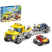 City Race Buggy Transporter Building Set,324 PCS 3 in 1 City Service Truck Cars Building Blocks Kit,STEM Vehicles Toys,Construction Playset Birthday Xmas Gifts for Kids Boys 6 7 8 9 10-Year-Old