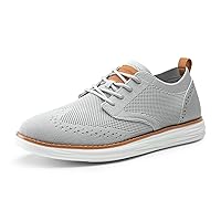 Bruno Marc Men's CoolFlex Craft Mesh Oxfords Sneakers Casual Dress Lace-Up Lightweight Walking Shoes