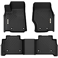OEDRO Floor Mats Fit for 2022 2023 2024 New Jeep Grand Cherokee, All Weather Protection Car Mats TPE Accessories Custom Fit 2 Rows Liners Full Set Car Mats, Black