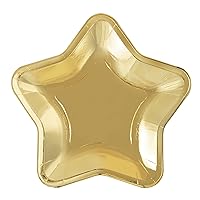 Modern Christmas Party Supplies (Star Shaped Appetizer Plates - 8ct)