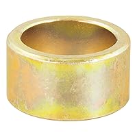 CURT 21101 Trailer Hitch Ball Hole Reducer Bushing, Reduces 1-Inch Diameter to 3/4-Inch Stem, YELLOW ZINC