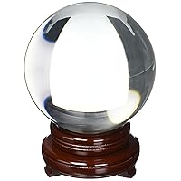Amlong Crystal Clear Crystal Ball 150mm (6 inch) Including Wooden Stand