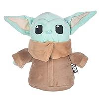 Star Wars for Pets Mandalorian The Child Plush Figure Dog Toy | 6 Inch Small Dog Toy from The Mandalorian - Soft and Plush Dog Toys, Safe Fabric Squeaky Dog Toy for All Dogs