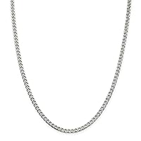 Sterling Silver Polished 3.5mm Curb Chain