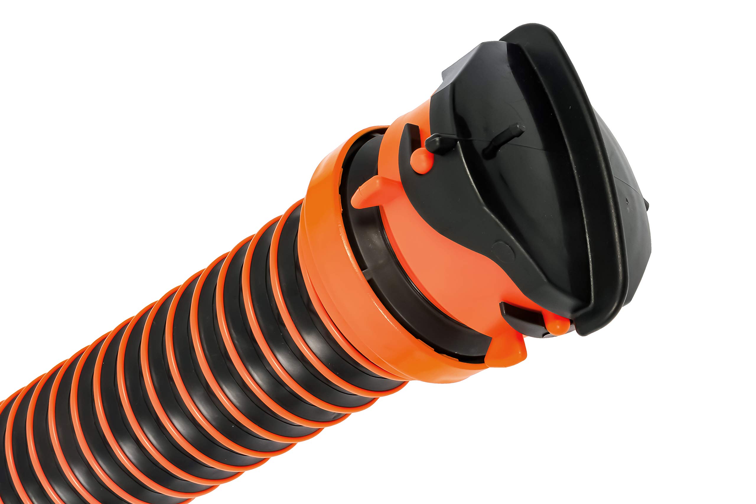 Camco RhinoEXTREME 20-Ft Camper/RV Sewer Hose Kit | Features TPE Tech for Crush and Abrasion Resistance, a 360-Degree Clear Swivel Wye Fitting, and a Removable 4-in-1 Adapter for Easy Storage (21056)