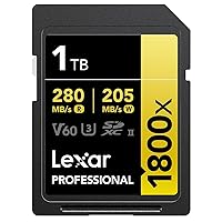 Lexar Gold Series Professional 1800x 1TB UHS-II SDXC Memory Card