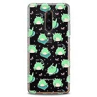 TPU Case Compatible for OnePlus 10T 9 Pro 8T 7T 6T N10 200 5G 5T 7 Pro Nord 2 Kawaii Frogs Pattern Print Design Colorful Green Slim fit Cute Soft Cute Clear Flexible Silicone Lake Child Kids