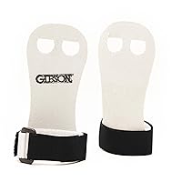 Gibson Rainbow Gymnastics Grips for Beginner, Unisex Durable Leather Grip with Hook & Loop Closure for Secure Grip & Wrist Support, Athletic Grips & Hand Protection for Young Gymnasts Made in USA