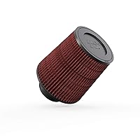 K&N Universal Clamp-On Air Intake Filter: High Performance, Premium, Washable, Replacement Filter: Flange Diameter: 3 In, Filter Height: 6 In, Flange Length: 1.75 In, Shape: Round Tapered, RE-0930