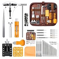 Watch Repair Kit, UPGRADED Watch Battery Replacement Tool Kit,  Watch Repair Tools Professional Spring Bar Tool Set, Watch Tool Kit, Professional Watch Repair Tools with Carrying Case, User Manual