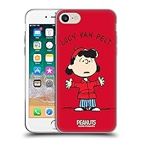 Head Case Designs Officially Licensed Peanuts Lucy Van Pelt Characters Soft Gel Case Compatible with Apple iPhone 7/8 / SE 2020 & 2022