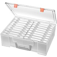 Transparent 4 x 6 Photo Storage Boxes - Photo Organizer Cases Photo  Keeper Picture Storage Containers Box for Photos - 10 Pack (Clear)