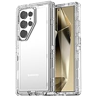 AICase for Samsung Galaxy S24 Ultra Case Clear,Heavy Duty Durable 3-Layer [Not Yellowing][Military Grade Drop Protection] Shockproof/DropProof Protective Cover for Samsung Galaxy S24 Ultra 6.8