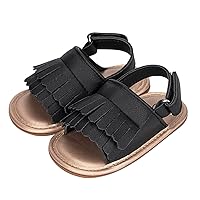 Infant Boys Girls Open Toe Tassels Shoes First Walkers Shoes Summer Toddler Flat Sandals Case of Flip Flops
