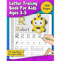 Letter Tracing Book For Kids Ages 3-5: Learn To Write Letters Workbook For Preschoolers 3-5 Year Old Learning Activities Alphabet Handwriting Practice ... & Girls (Handwriting Practice Collection)